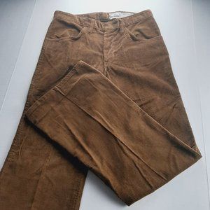 Christenfeld Corduroy Flare Leg Pant Women's Size 11/12 Brown High Rise Vintage